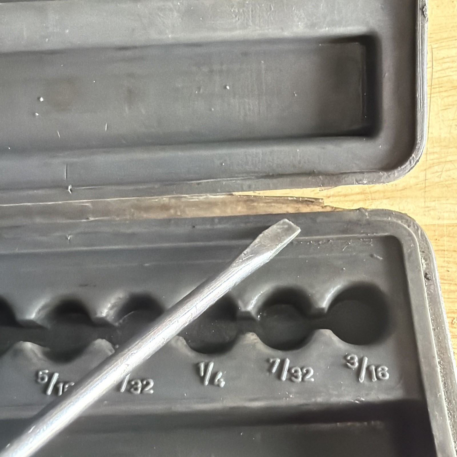 Craftsman Crown Logo Permanex CASE ONLY 1/4" Drive Socket Wrench Set USA READ!