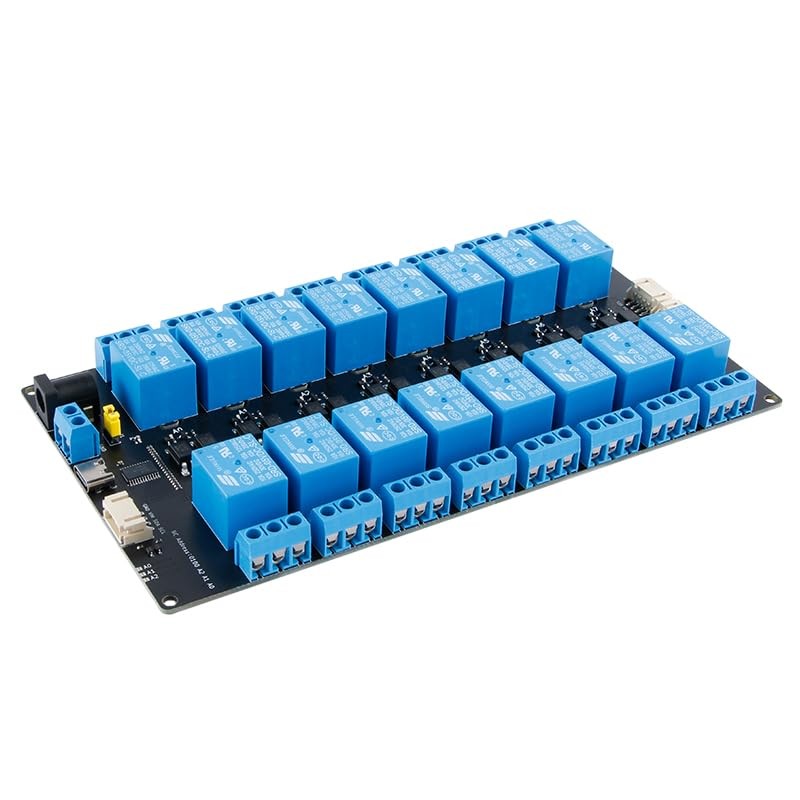 16 Channel 5V Relay Module with Optocoupler Isolation 10A IIC Expandable