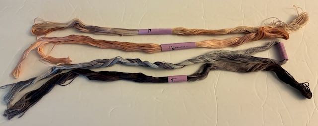 11 Skeins NEEDLE NECESSITIES Thread Floss Overdyed