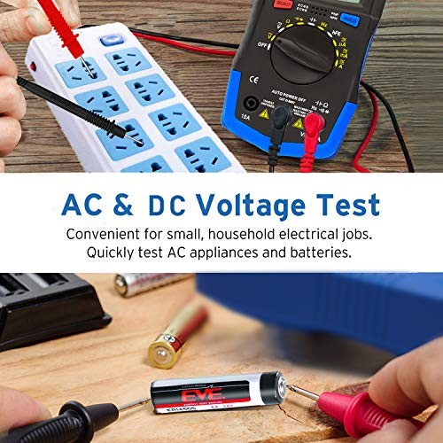 Multimeter Tester TRMS 4000 Counts Digital Multimeter with DC AC Voltmeter and