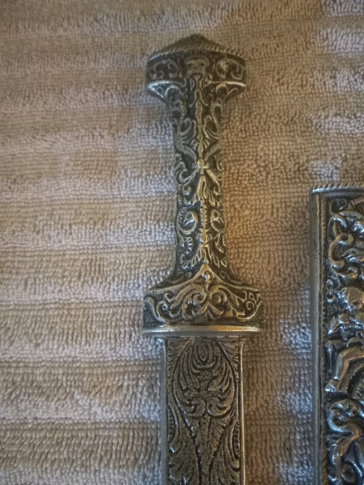 Antigue Kindjal Dagger With Scabbard.