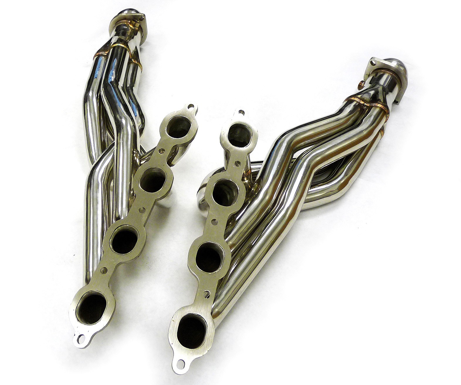 OBX Stainless Long Tube Manifold 2014-16 Chevy Silverado GMC Sierra 6.2L Catted