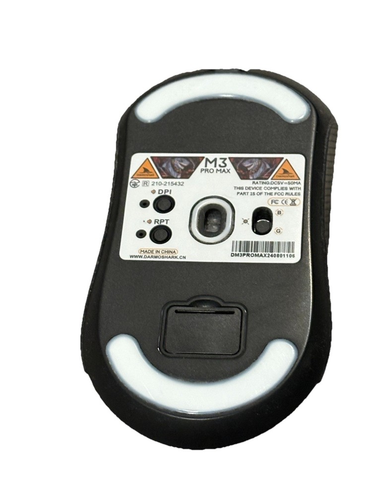 Darmoshark M3 Pro Max Wireless Gaming Mouse Optical Adjustable DPI Black