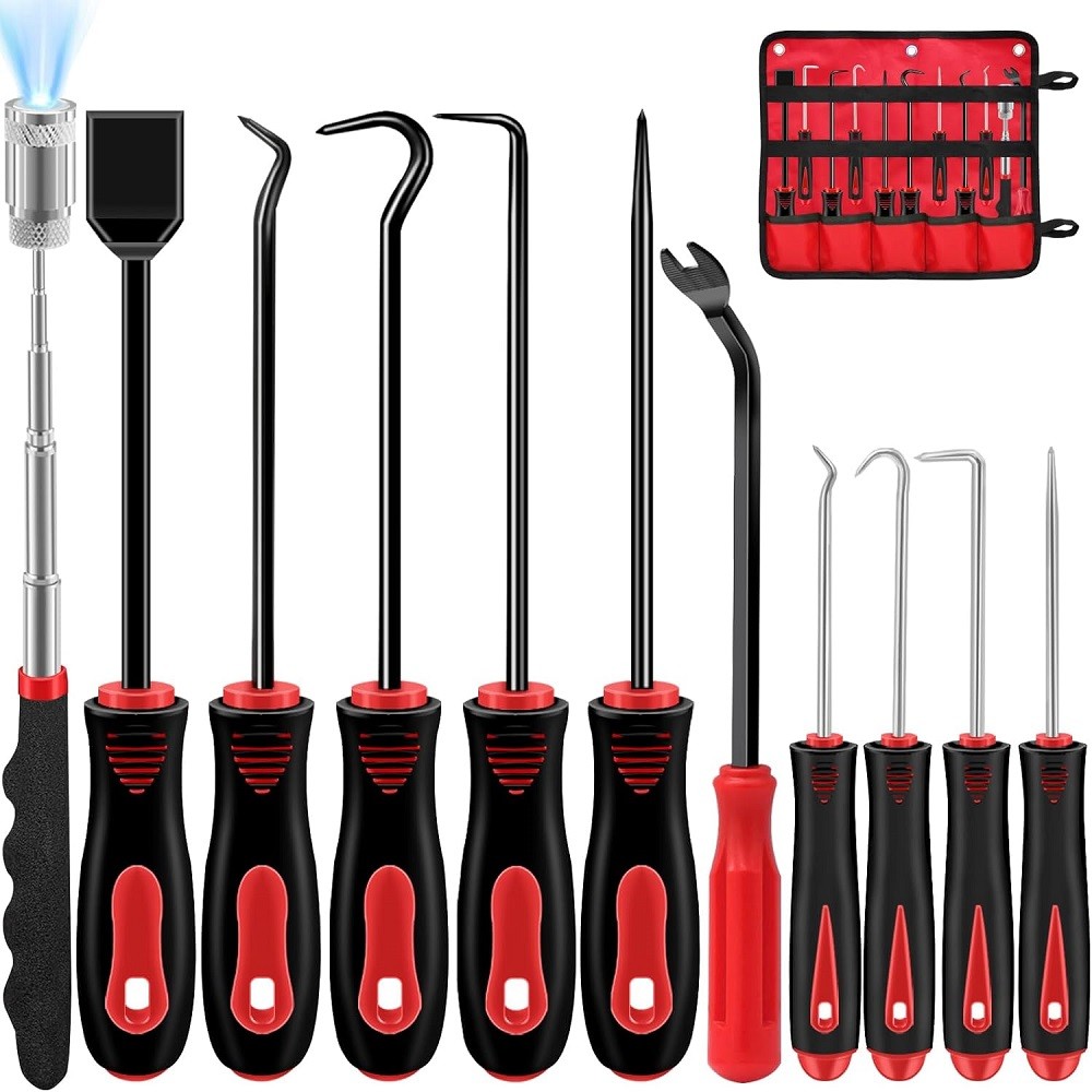 11Pc Precision Pick & Hook Set with Scraper and Magnetic Telescoping Tool Kit