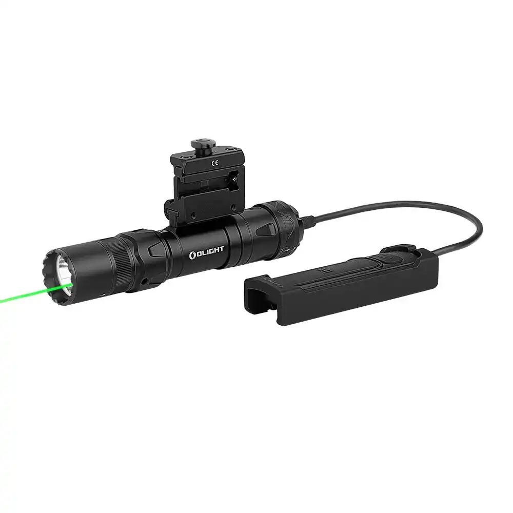 Olight Odin GL Mini 1000 Lumen Tactical Flashlight, White LED & Green Laser