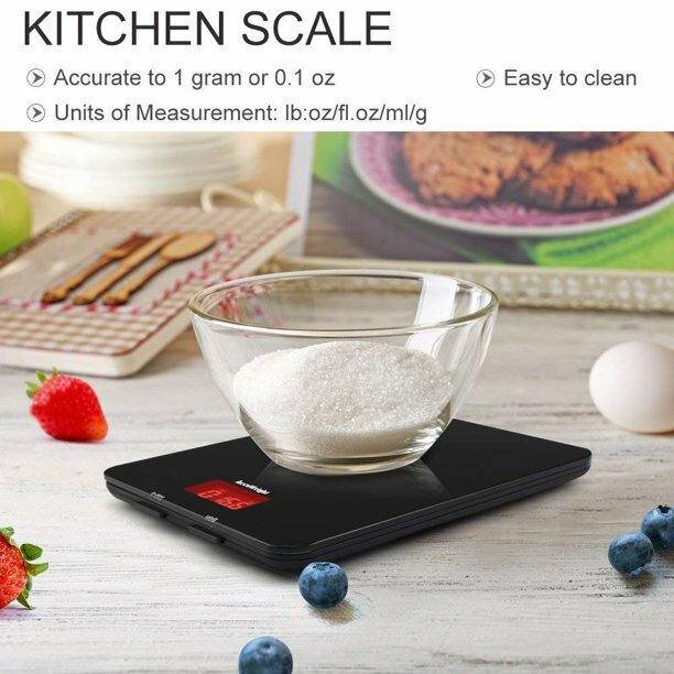 Digital Scale LCD Display Multifunction for Baking Kitchen Cooking 11lb Capacity