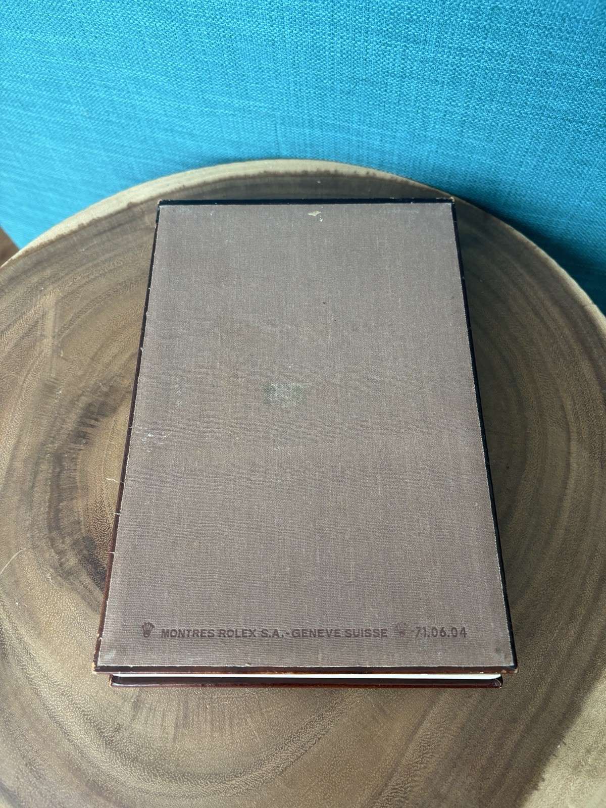 Vintage Rolex Leather Bound Dealer’s Quote Notepad Book With Paper 70’s Gold