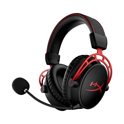HyperX Cloud Alpha Wireless PC Gaming Headset, Memory Foam 300-hour battery life