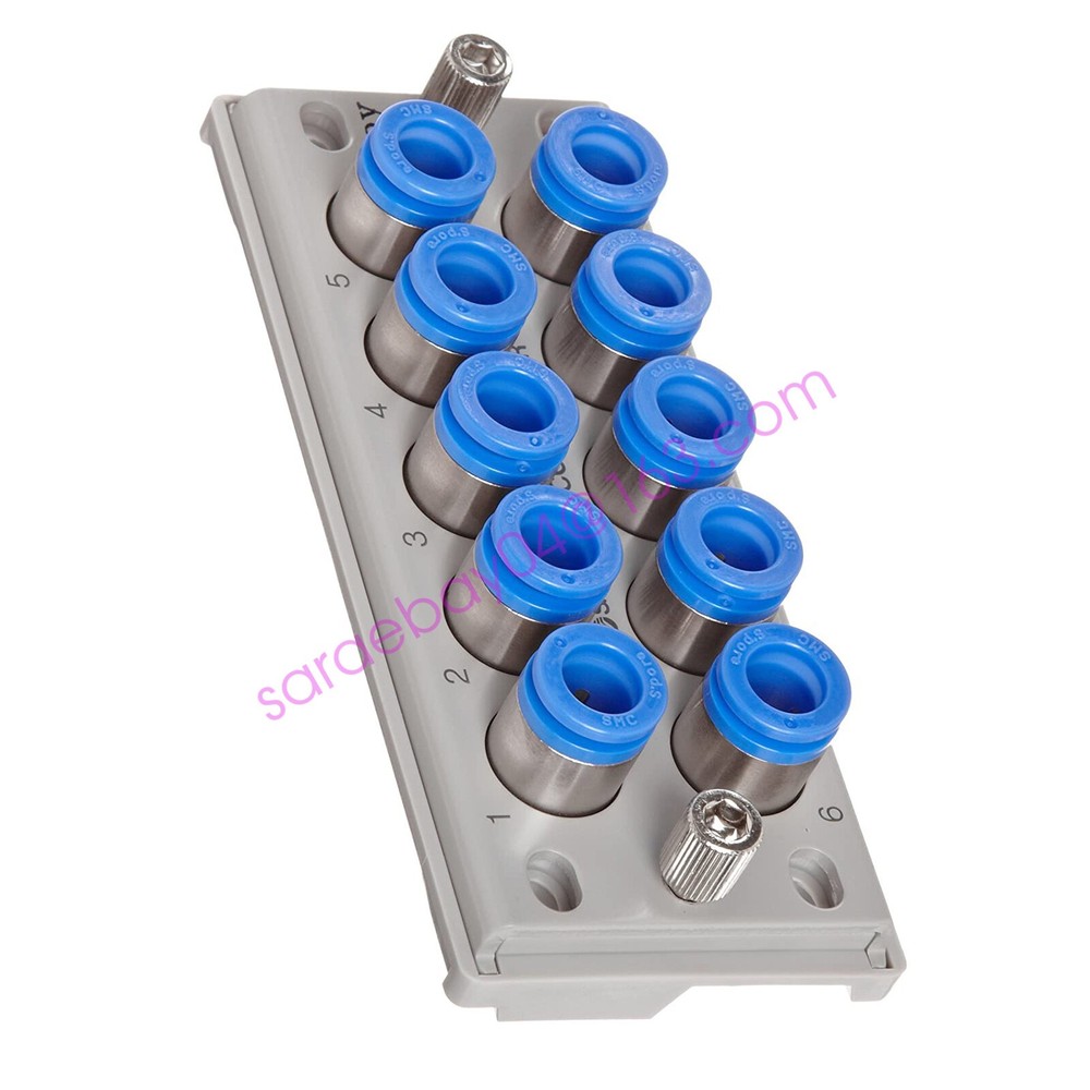 SMC KDM10P-06 PBT Push-To-Connect Tube Fitting Rectangular Multi-Connector ✦KD