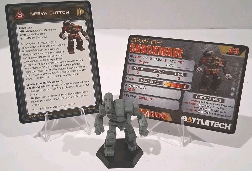 New BattleTech: Shockwave Mech 21st Centauri Lancers Command Lance B&N Exclusive
