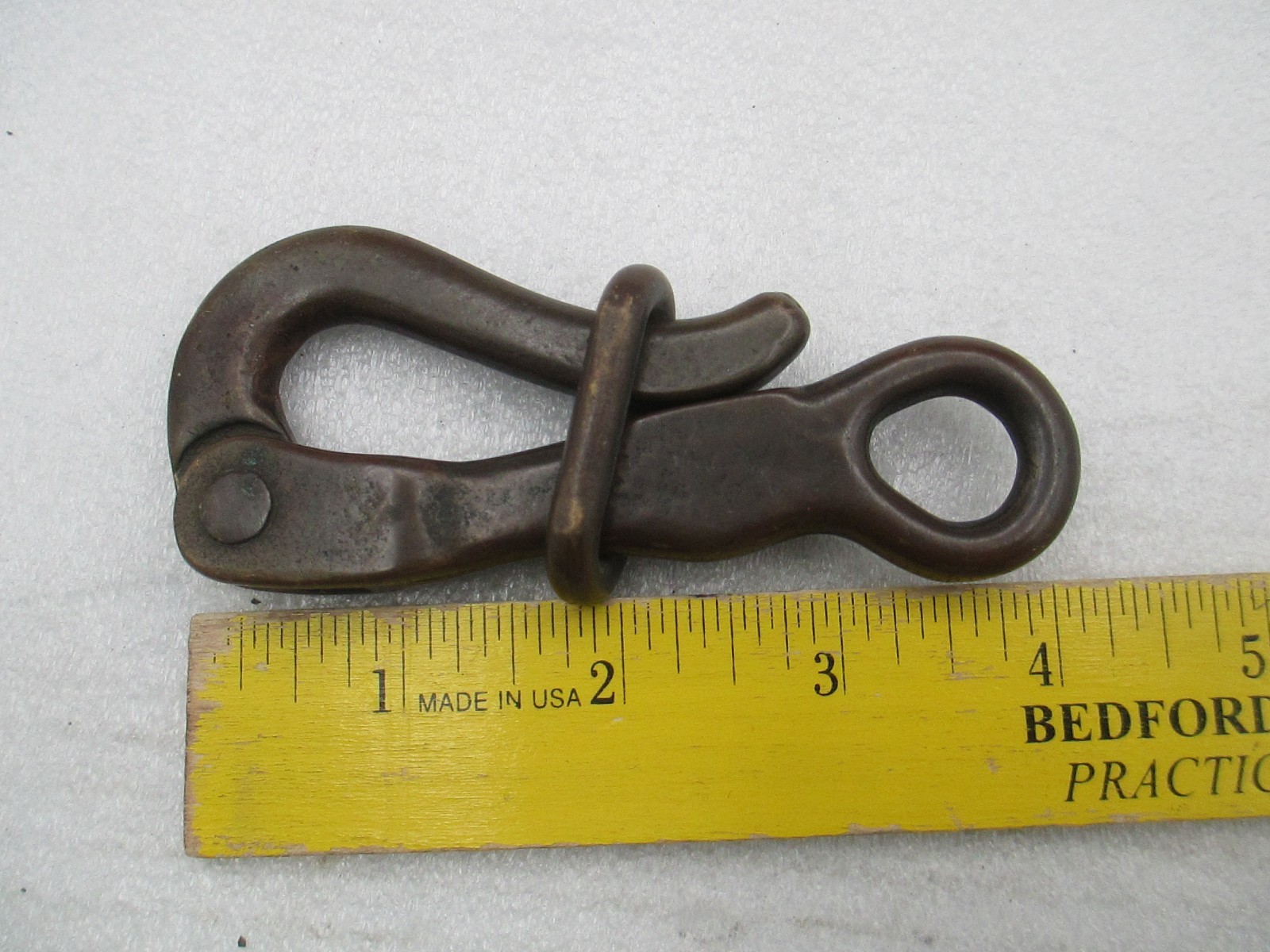 Vintage Brass Bronze Pelican Hook Sailing Yachting Merriman         A24