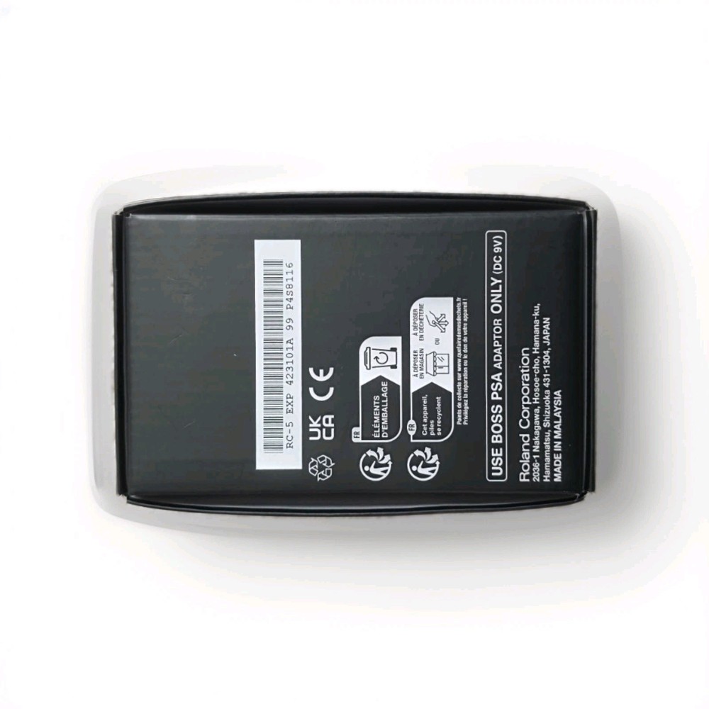 Boss RC-5 Loop Station Compact Phrase Recorder Pedal with EBS Patch Cables