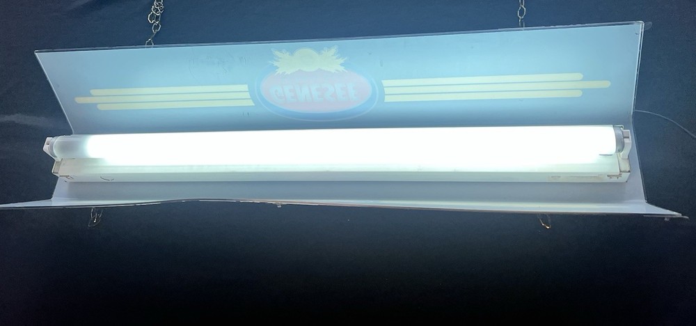 Genesee Beer And Ale Extremely Rare Pool Table Light, Great Condition 38” Works