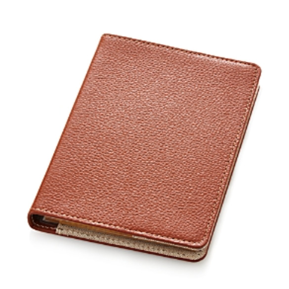 Graphic L6102 Image Brown Leather Refillable Journal