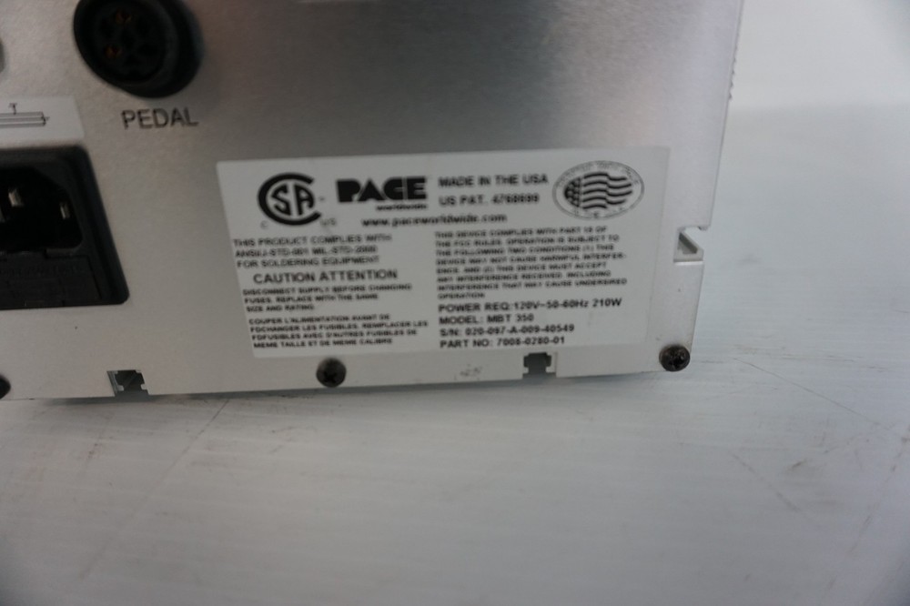 PACE MBT 350 SOLDERING REWORK SYSTEM (BFR7)