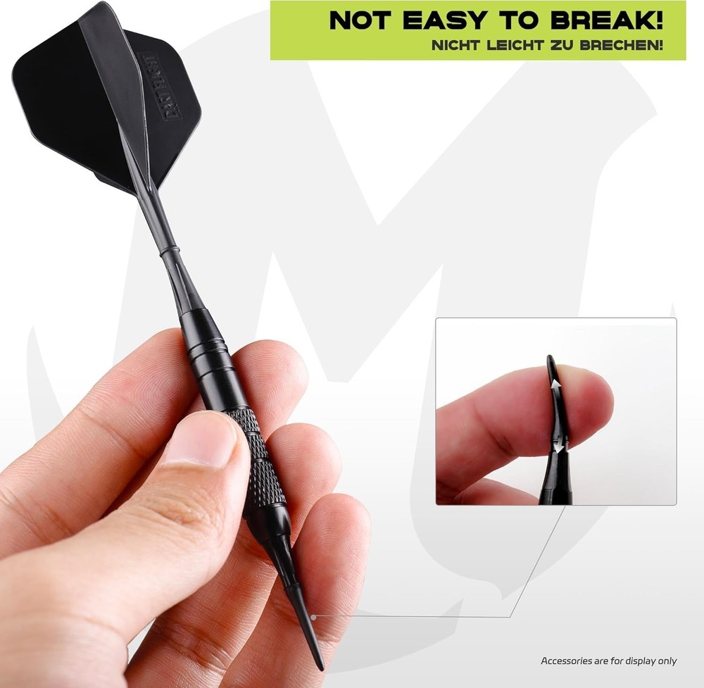 2BA Thread Plastic Tip Dart Points 30/100/1000 Pcs, Professional Soft Tip Dart P