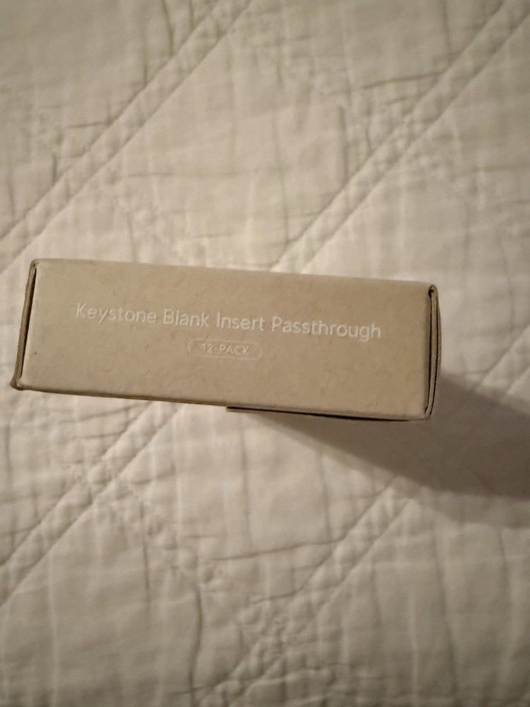 Ubiquiti Keystone Blank Insert Passthrough 12 Pack