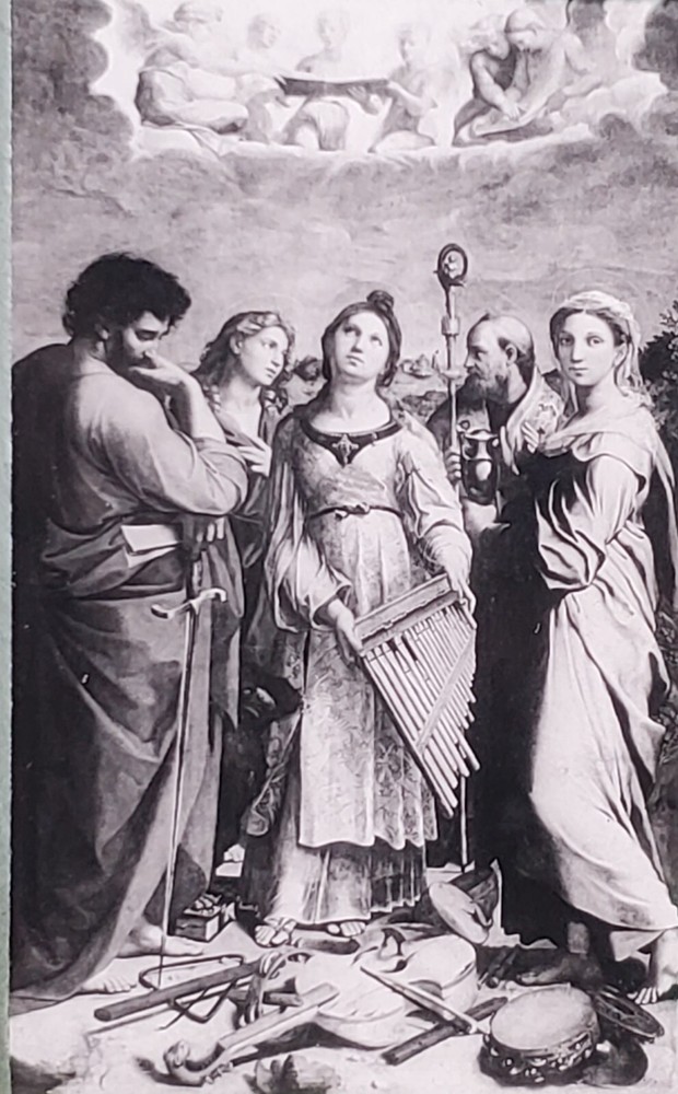 Saint Cecelia With Saints..., Raphael, Magic Lantern Glass Slide
