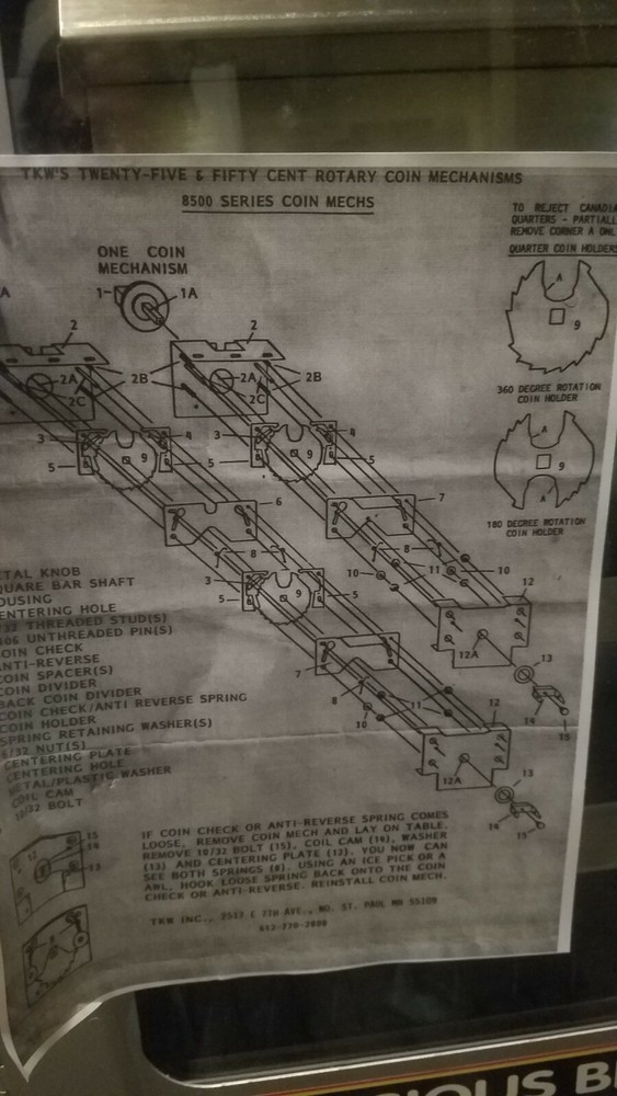 Self standing or wall mount bite-size snack vending machine