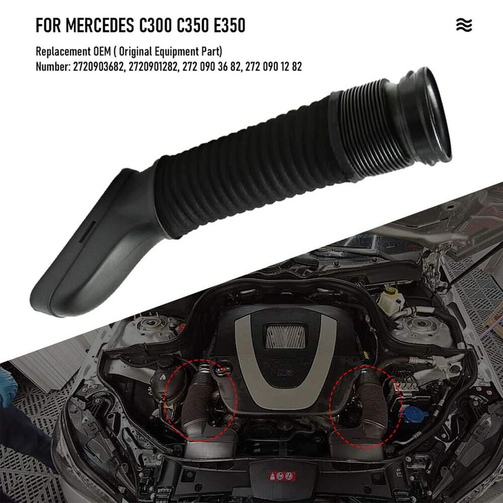For Mercedes-Benz W204 W212 Left + Right Air Intake Inlet Duct Tube Hose Kit