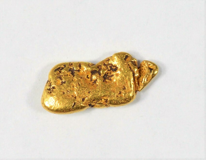 PURE GOLD NUGGET ALASKA YUKON BC NATURAL SMALL ROCK HAND PICKED RAW FINE 22k .4g