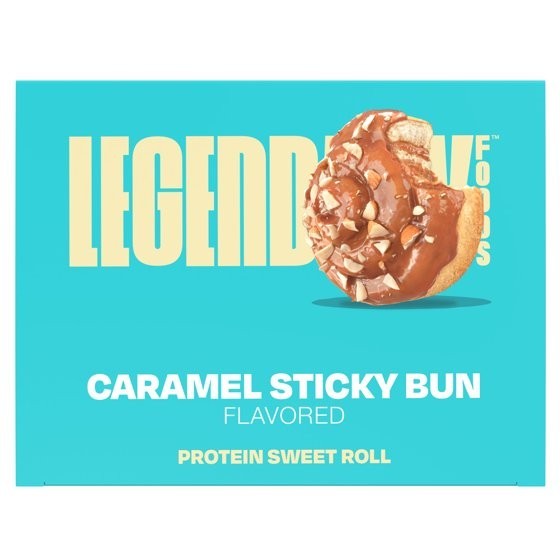 Legendary Foods-Protein Sweet Roll-Caramel Sticky Bun 9.2oz/ 4ct