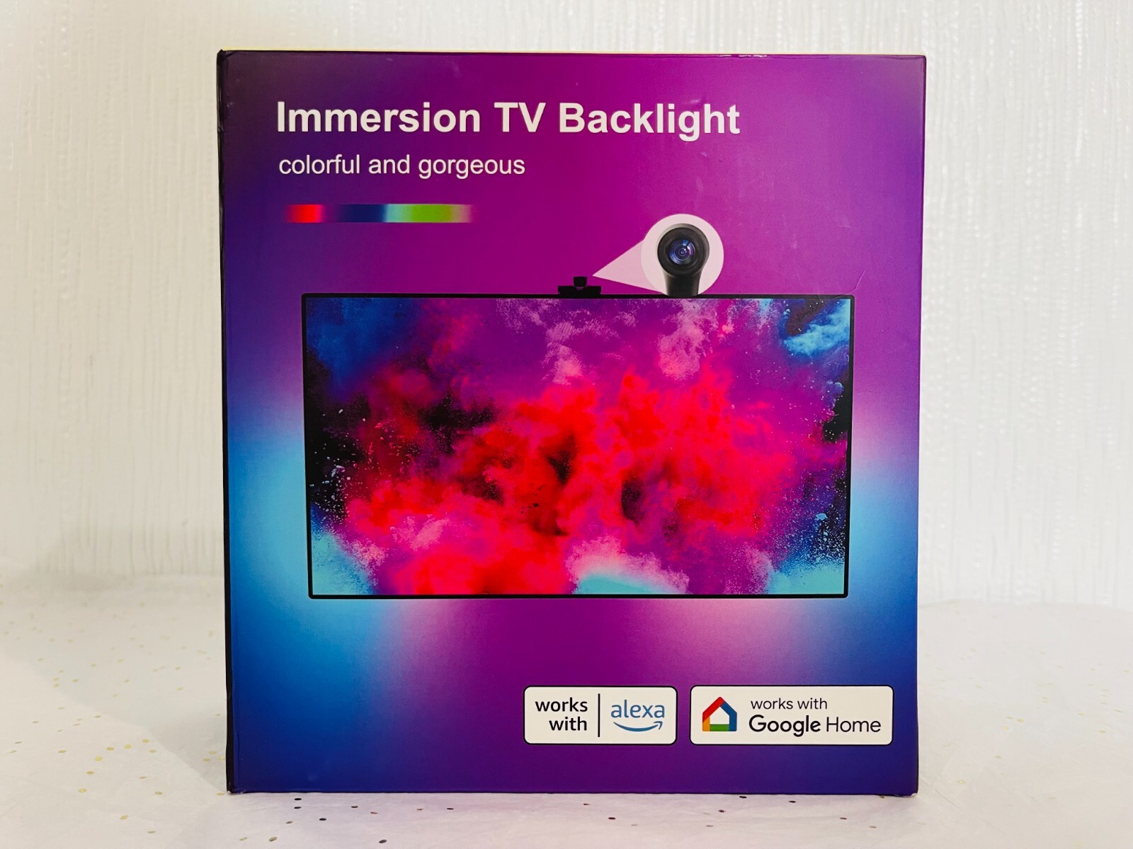 Ailofy Smart TV LED Backlight with Camera LED Strip Lights for TV 55-65"