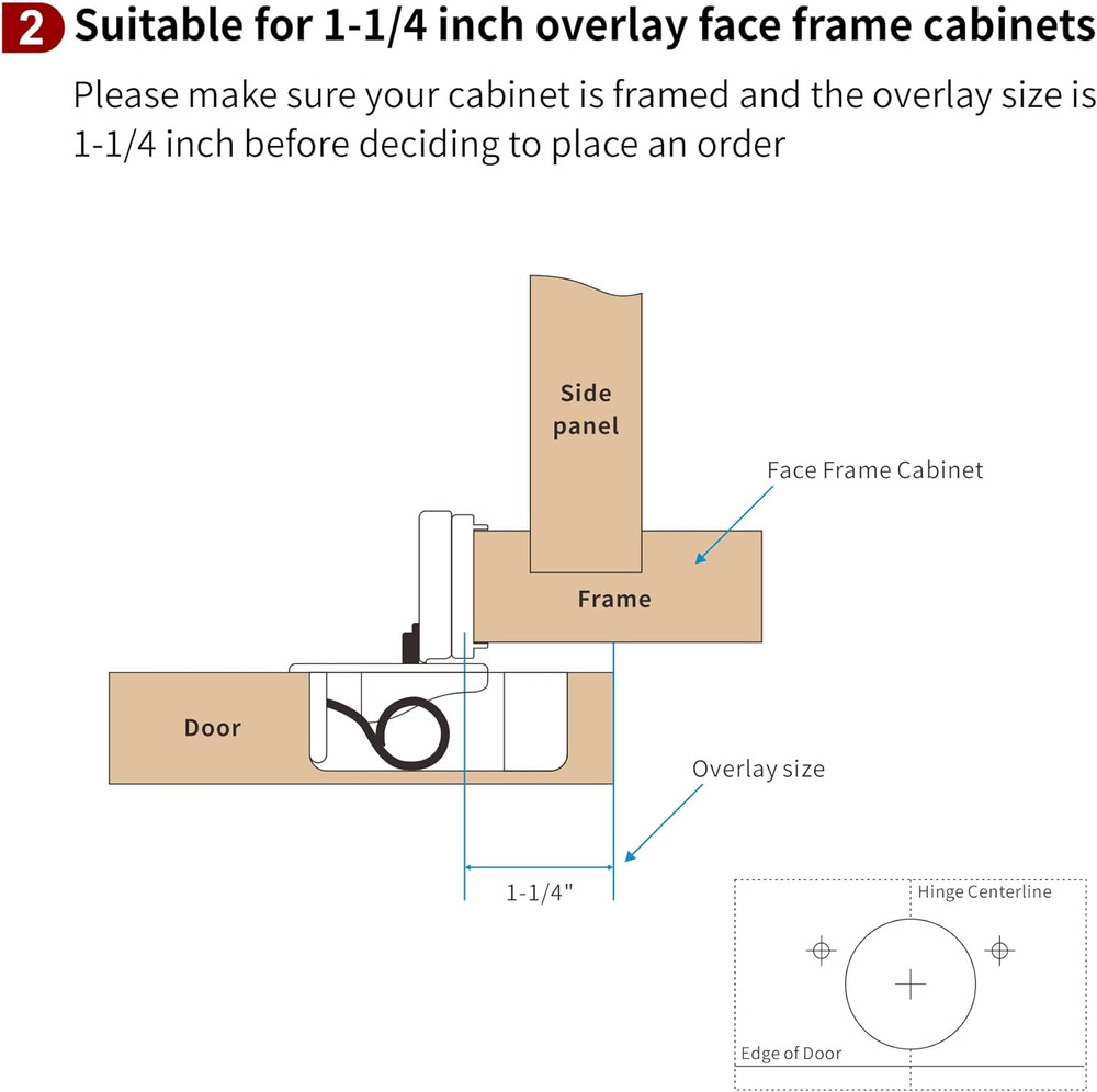 40 Pack Soft Close 3D Hinges for Cabinets - 105° Adjustable Design
