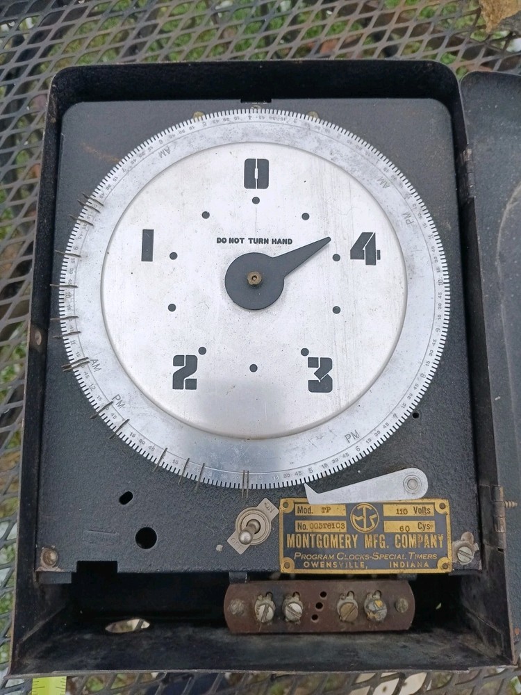 Vintage Montgomery Program Clock Special Timer Factory Industrial