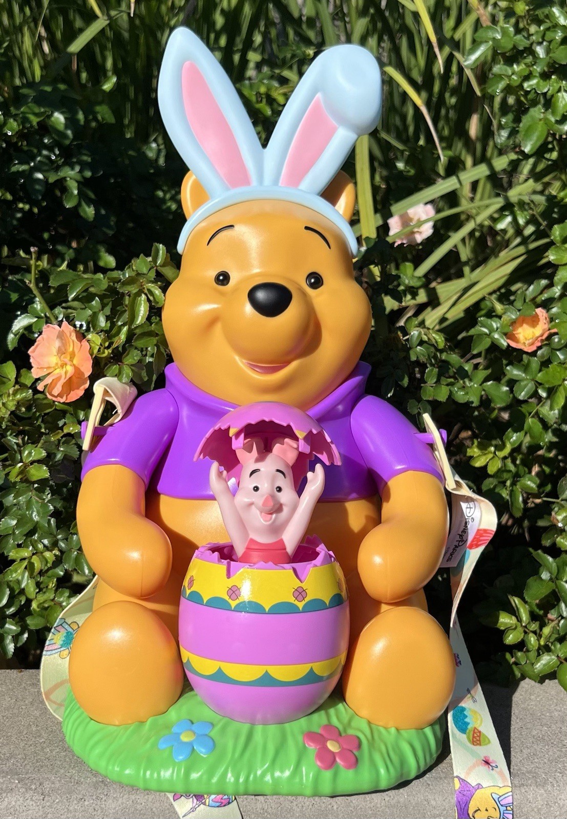 Disney Parks 2026 Winnie the Pooh Piglet Easter Spring Popcorn Bucket In Hand