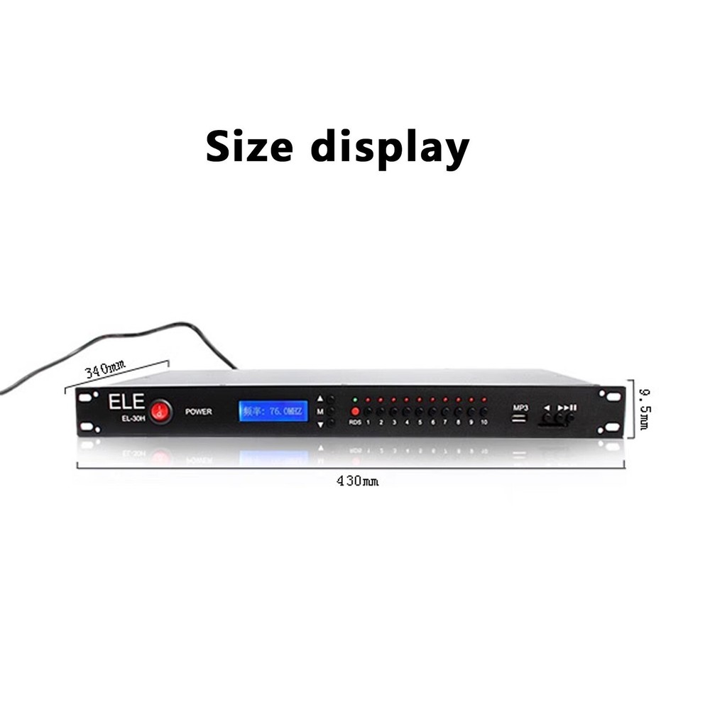 Wireless FM Transmitter Radio Broadcast Transmitter RDS FM Radio EL-30H 15WGE