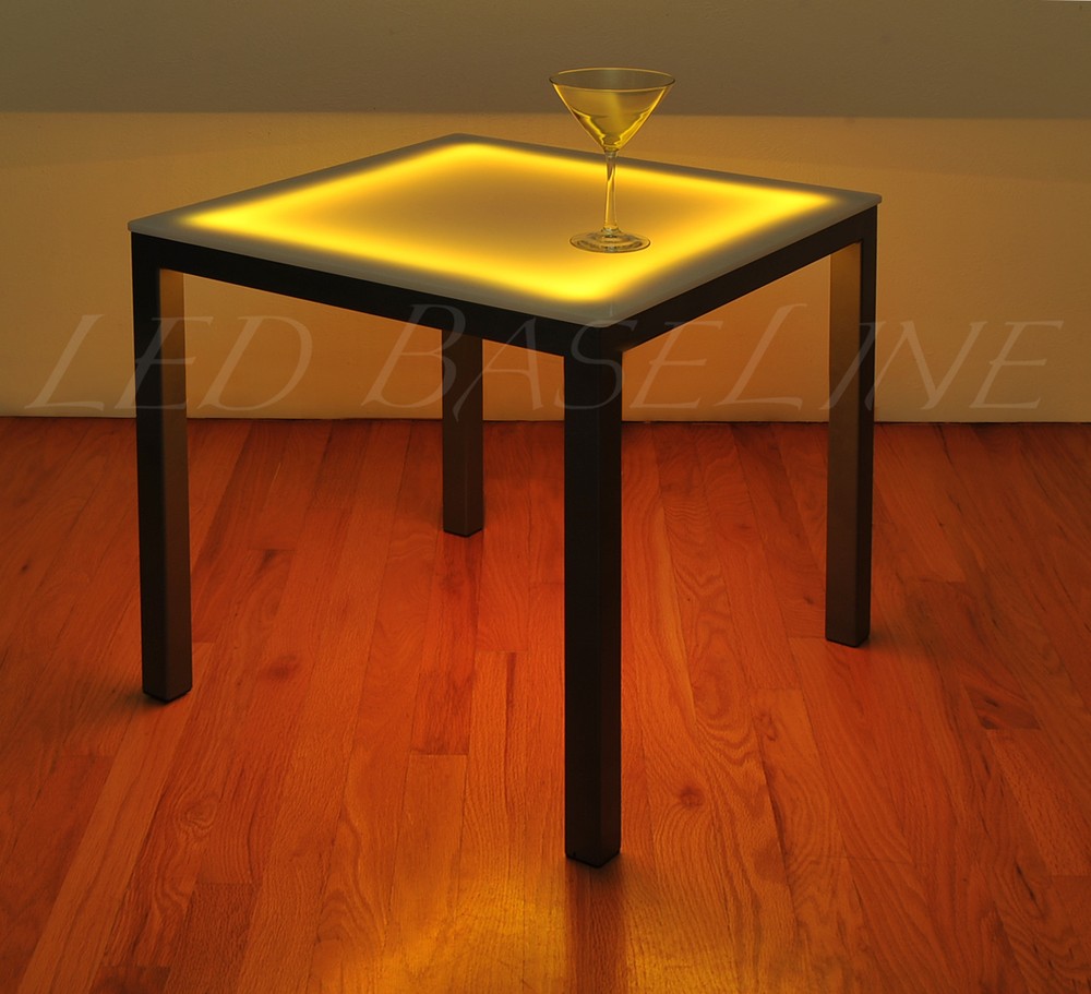 22" LED SIDE TABLE Lighted COLOR CHANGING MODERN