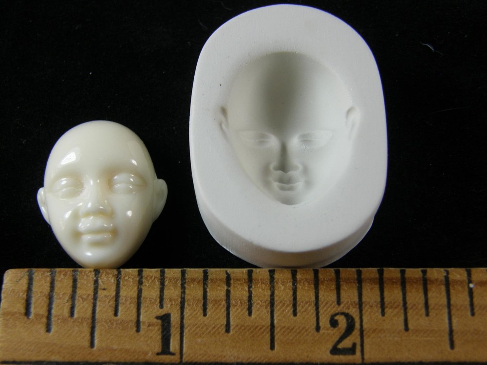 Goddess Face Polymer Clay Mold (#MD1491)