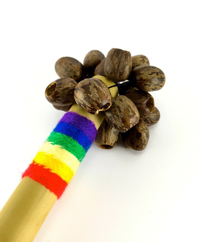 Handmade Fair Trade Rubber Seed Shaker Percussion Instrument