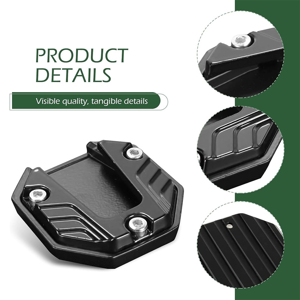 Practical Motorcycle Side Stand Foot Extended Base Fits Stability & Parking Use