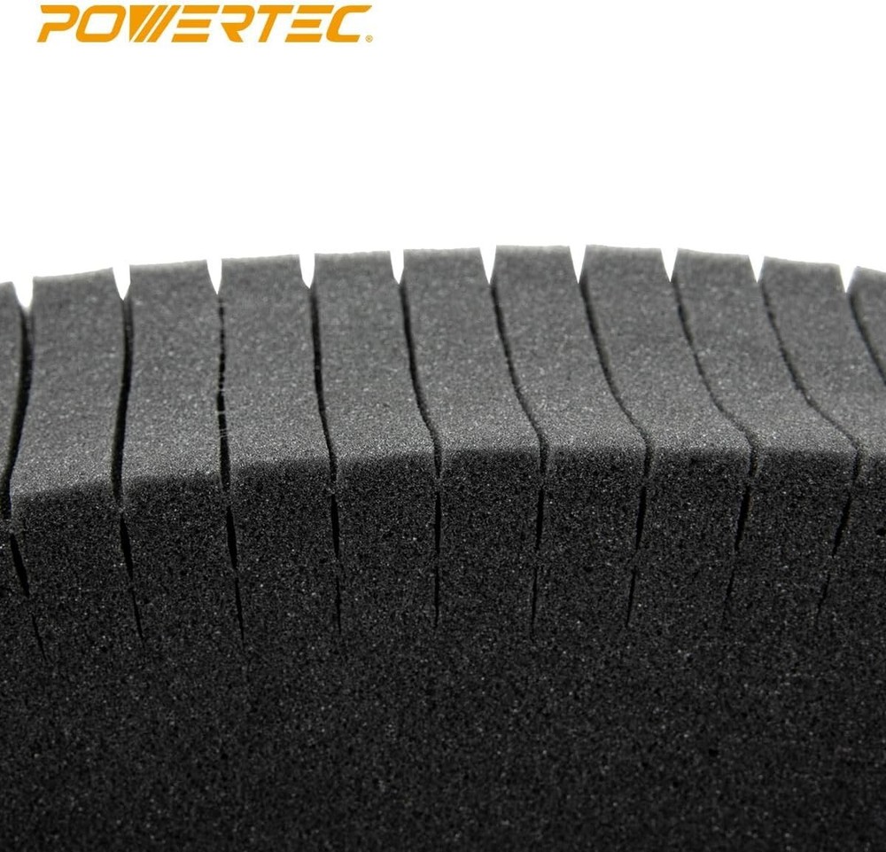 POWERTEC Pre-Cut Foam Insert ?V 100% Customizable Inlay Material, 2PK