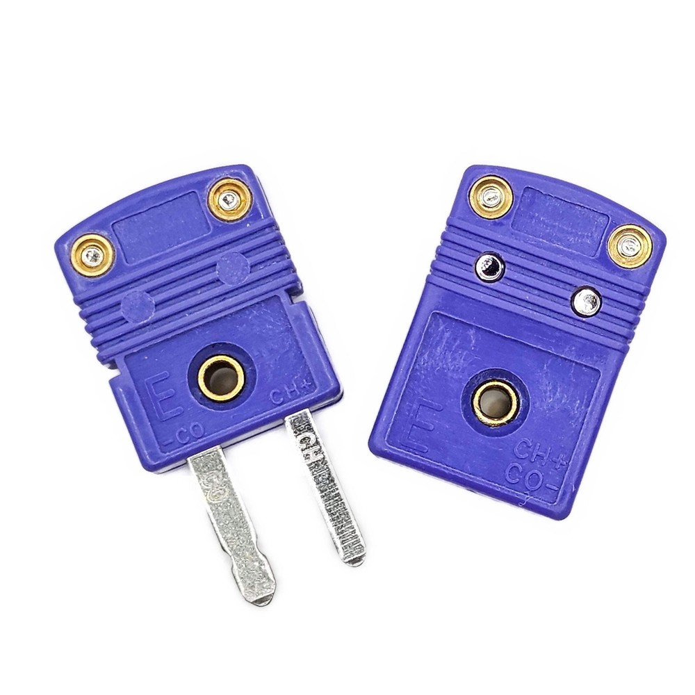 Type E Miniature Thermocouple Connector, Omega Style - Set