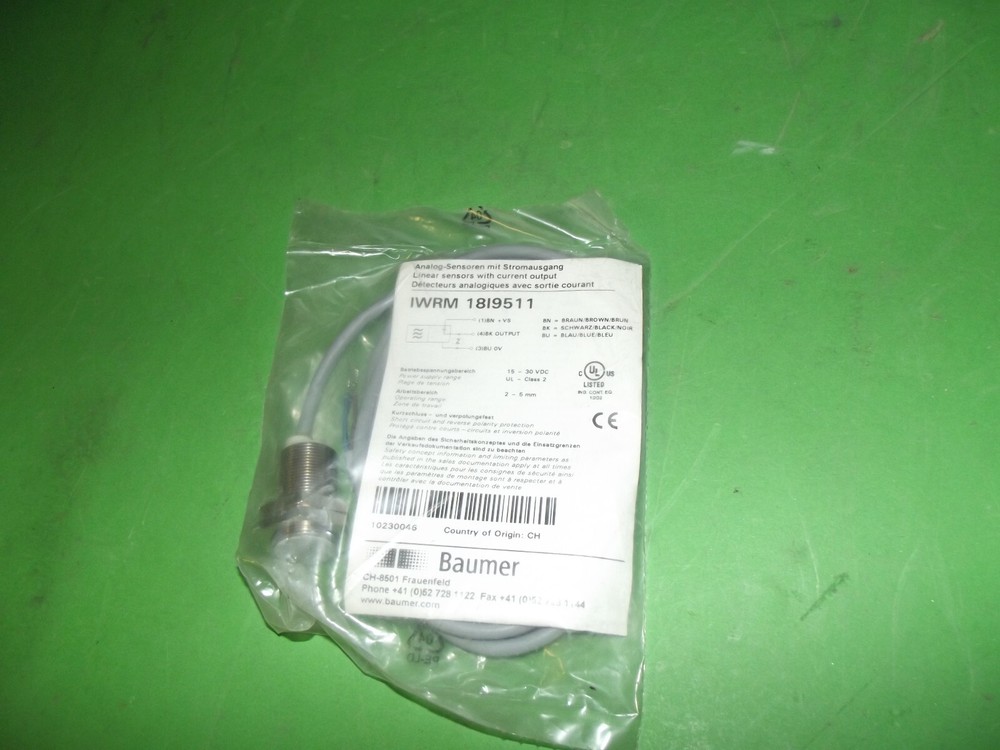 Baumer IWRM 18I9511 Linear sensors with current output