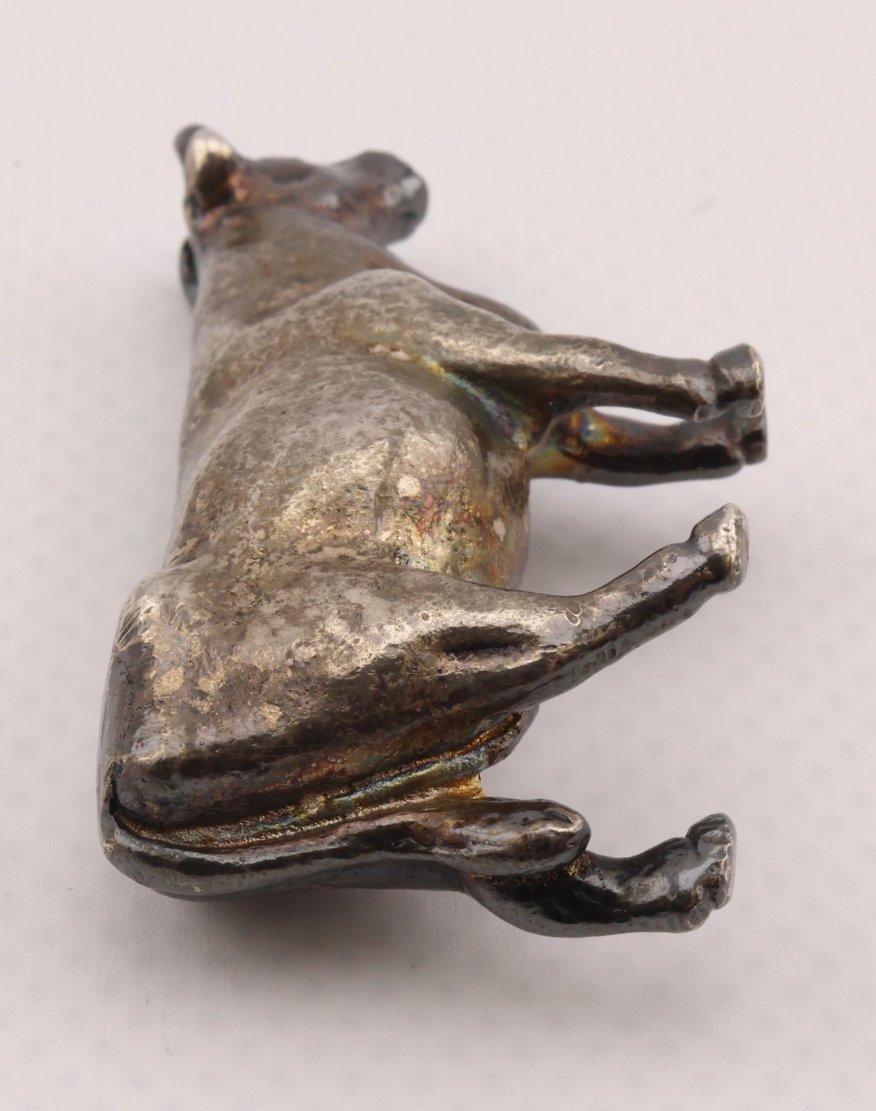 Dublin Ireland Sterling Silver Bull Figurine 1.8 ozt