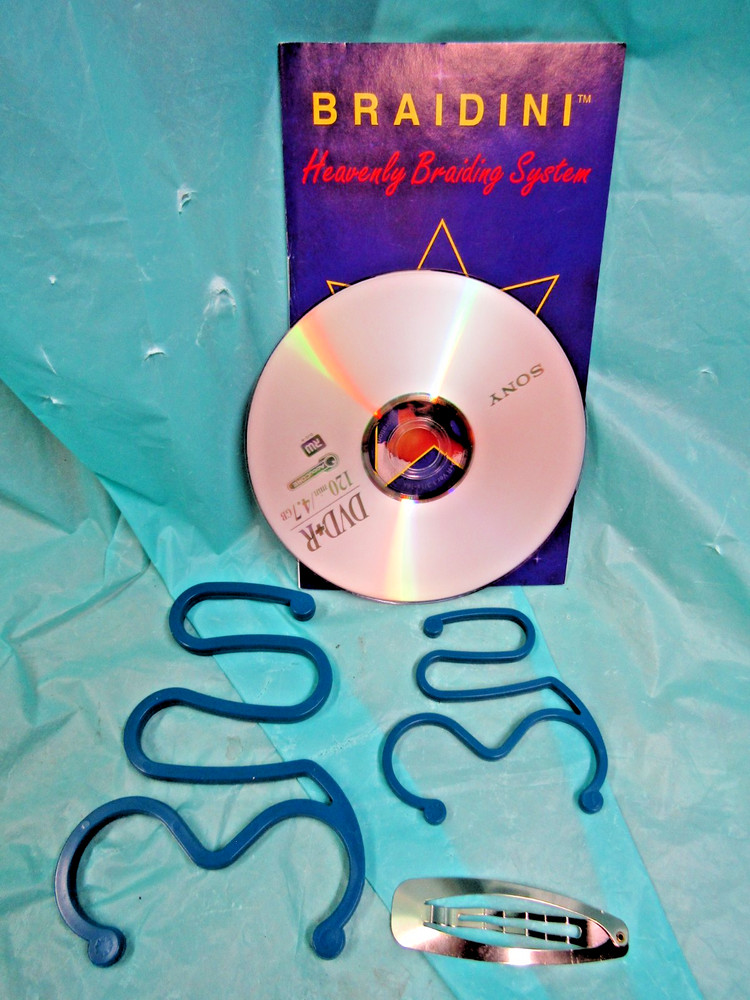 Braidini- Braiding Instruction Manual, DVD, Tools