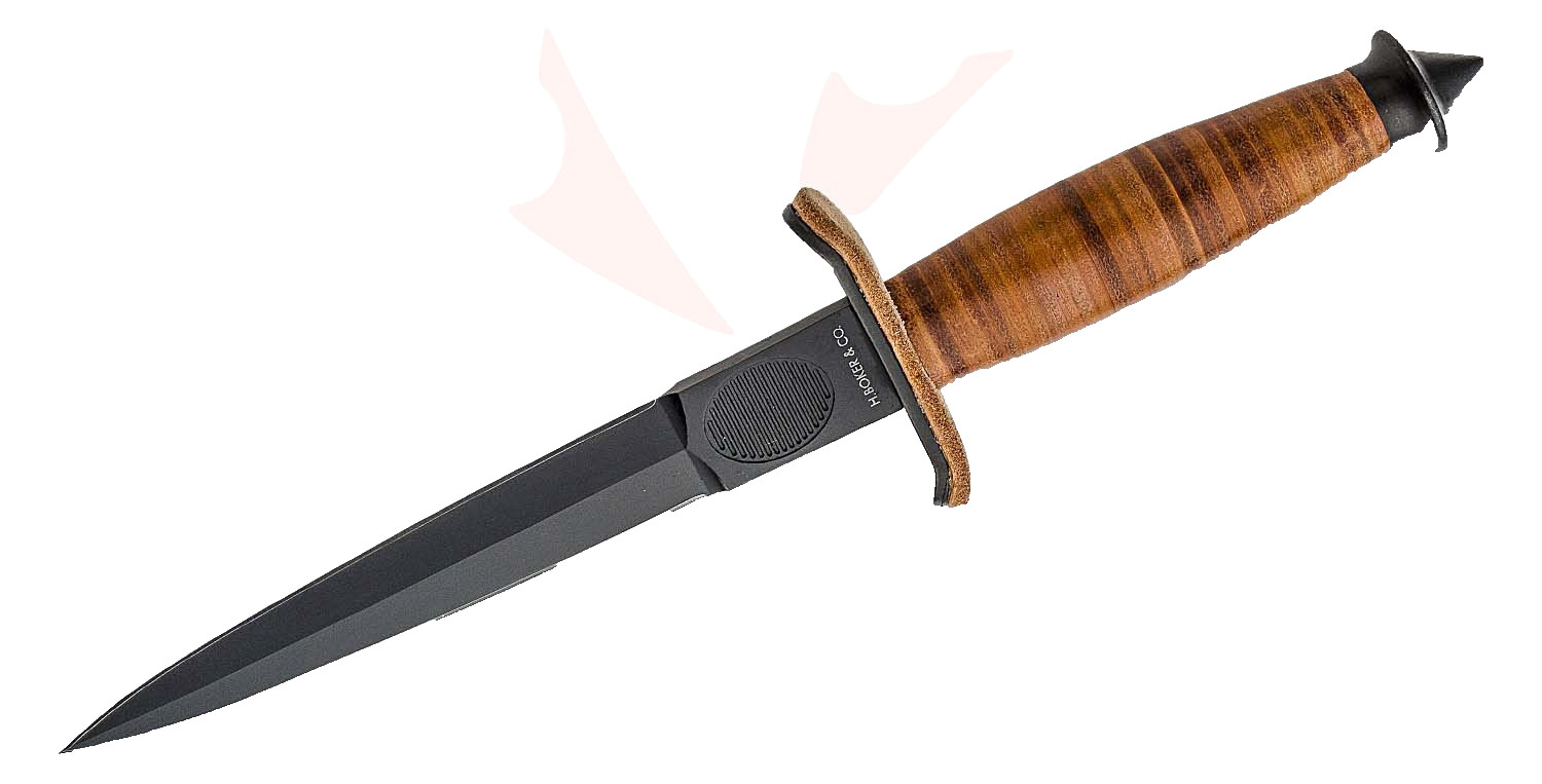 Boker Plus V-42 Devil's Brigade 7" dagger knife Sk-85 Double Edged Steel Blade