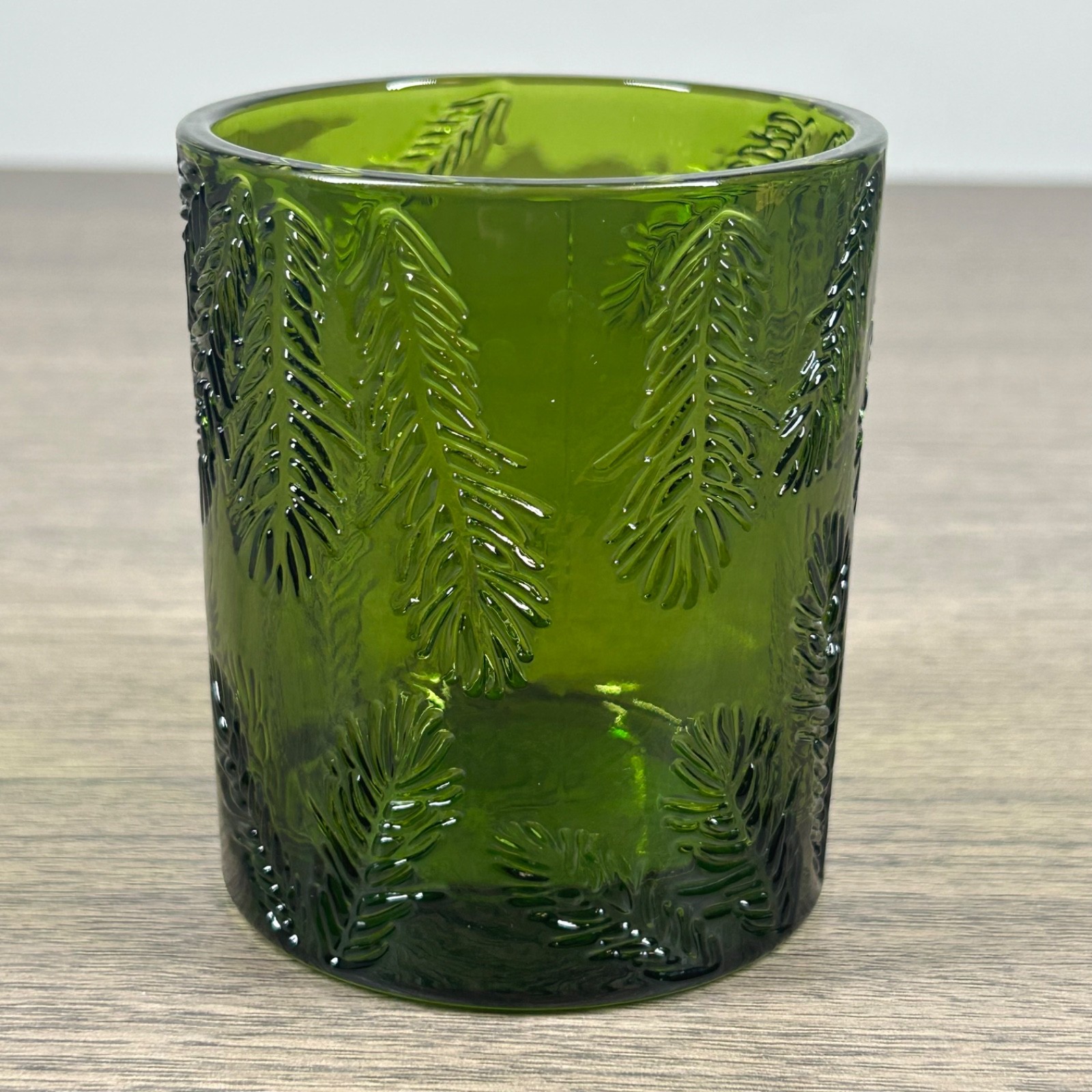 Fraser Fir Green Glass 6.5oz Empty Thymes Candle Jar - Craft & Holiday Decor
