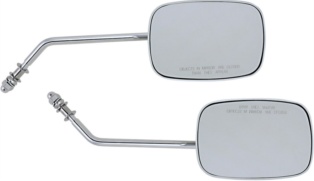 DRAG SPEC. RECTANGULAR MIRRORS HARLEY DYNA SOFTAIL SPORTSTER TOURING