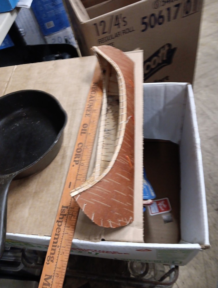 Handmade Birchbark Canoe