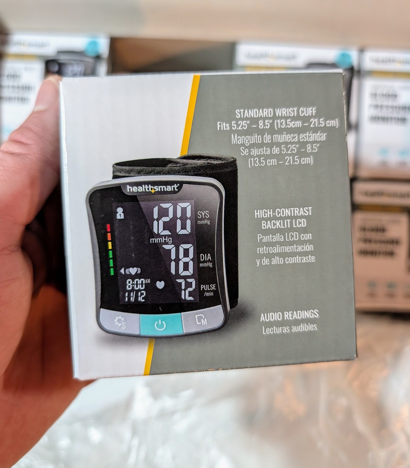 (NEW) HealthSmart Digital Premium Wrist Blood Pressure Monitor with Cuff