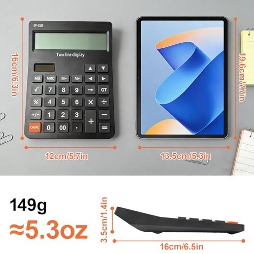Large Display Desktop Calculator, 4 Function Basic Calculator with Big Buttons f