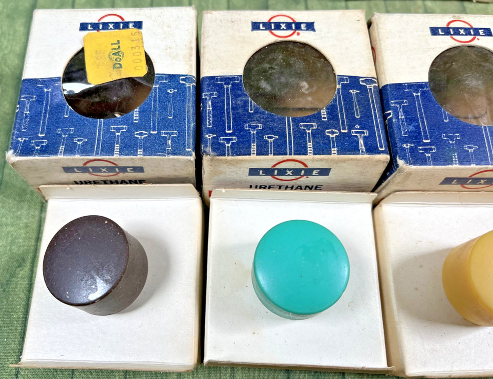 Lot of (7) Lixie Replaceable Replacement Faces - (6) 1" & (1) 1-1/2" - NOS