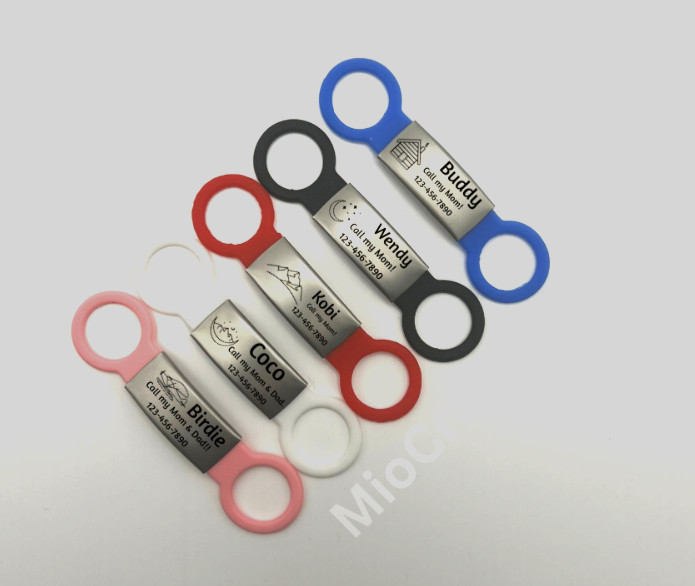 Custom Dog Tag for Pets Engraved Name Tag Slide On ID Tags & Collar Tags S, M, L