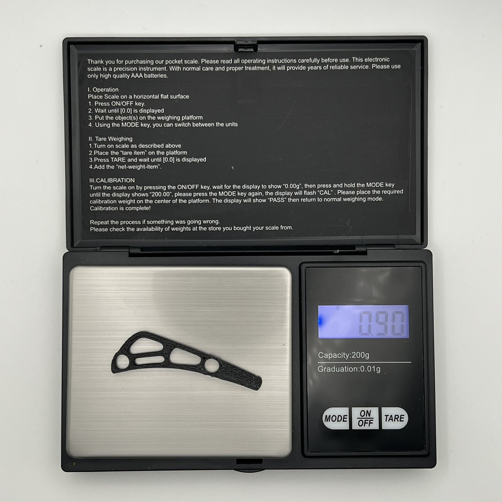 Benchmade 535 Bugout Backspacer Carbon Fiber Spacer, Custom Lightweight Scale CF