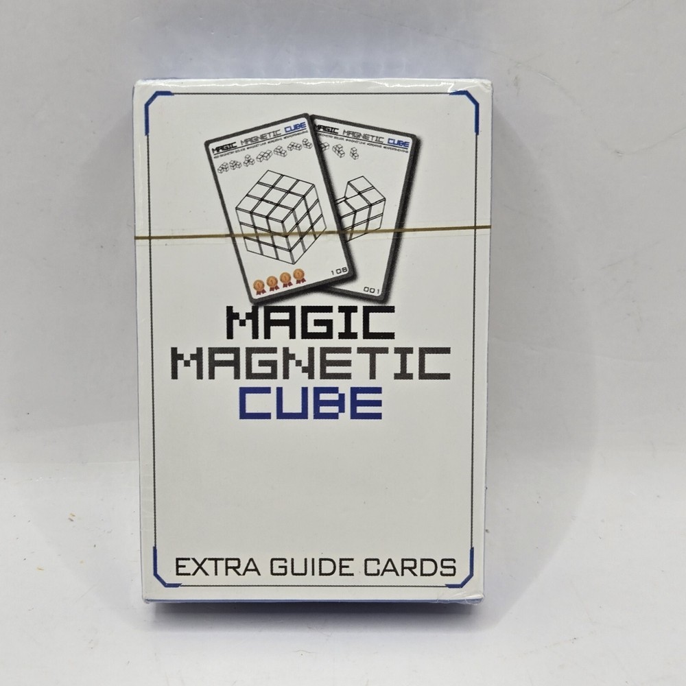 New Sealed Magic MAGNETIC Cube Extra Guide Cards (Deck Only) No Cube Included